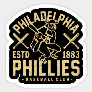 Philadelphia Phillies Retro 3 by Buck Tee Sticker